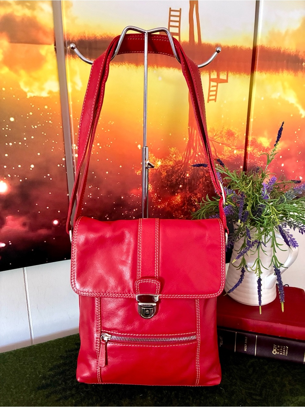 ili New York Leather Crossbody Organizer